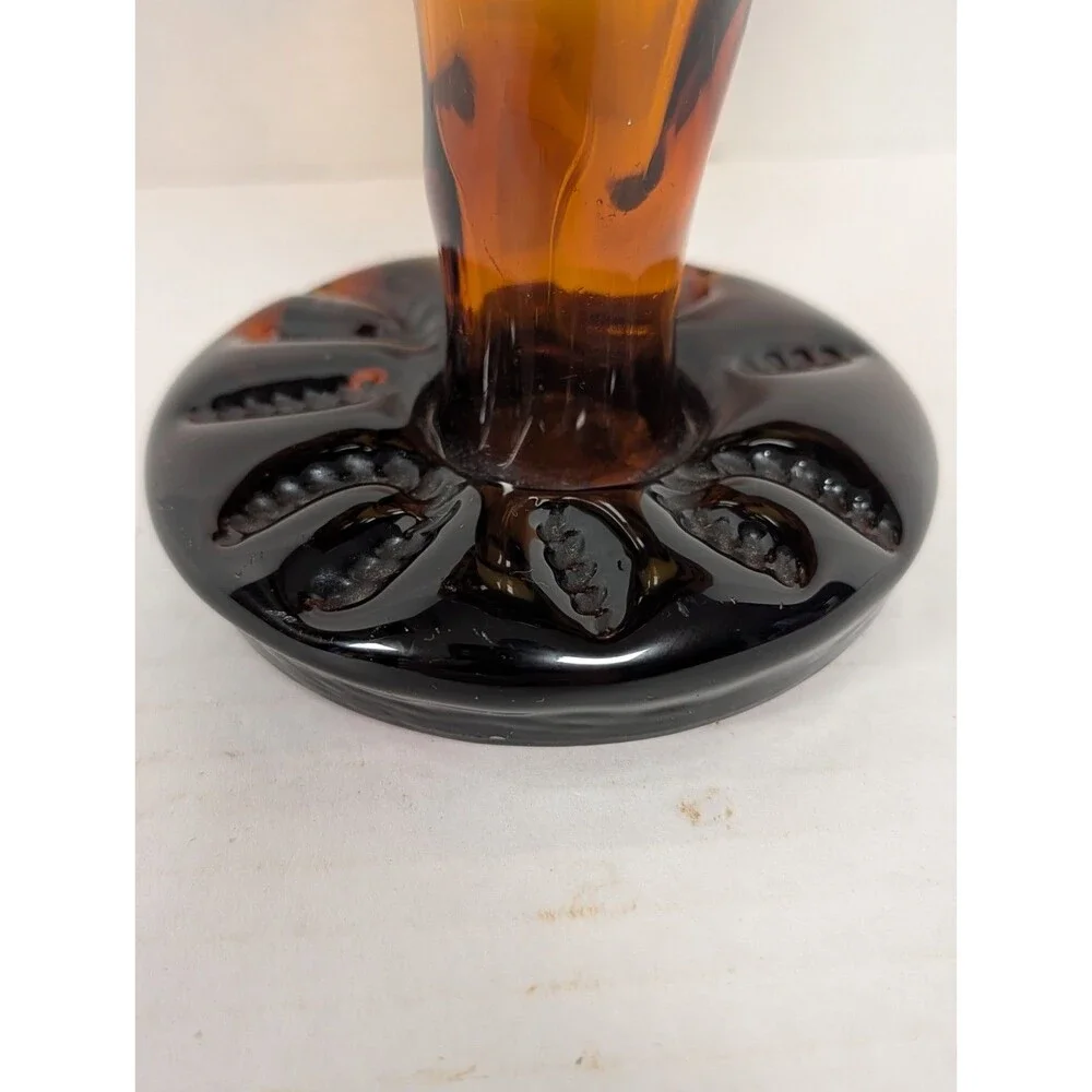 Handblown Brown Glass Vase